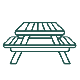 Illustration of a picnic table.